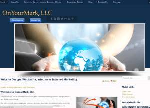 OnYourMark, LLC Home Page Image