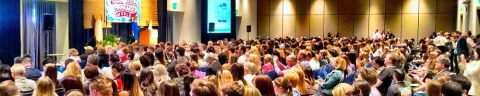 Picture of Wellness Speakers before a Wellness Fair Audience