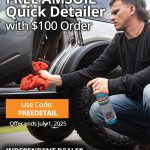 image banner of amsoil offer "Free AMSOIL Quick Detailer with $100 order"