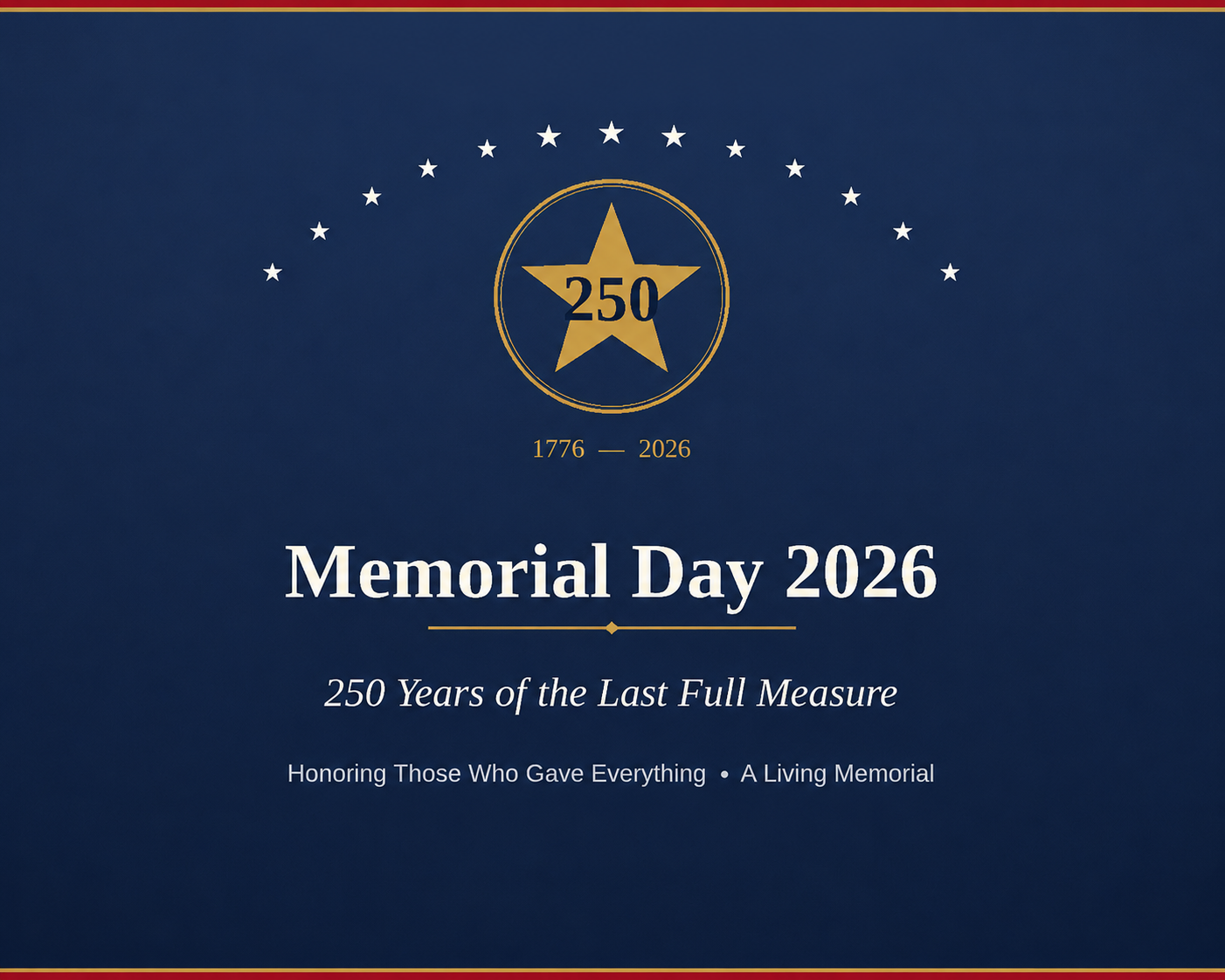 Memorial Day 2026: 250 Years of the Last Full Measure